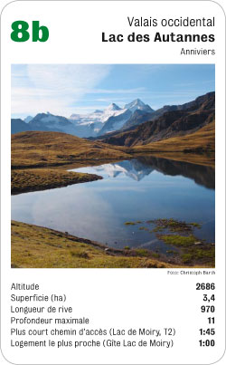Bergseequartett, Volume 1, Karte 8b, Valais occidental, Lac des Autannes, Anniviers, Foto: Christoph Barth.