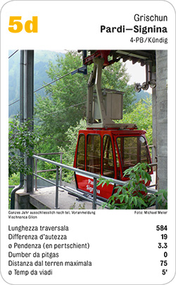 Seilbahnquartett, Volume 1, Karte 5d, Graubünden/Grigioni/Grischun, Pardi-Signina, 4PB, Foto: Michael Meier.