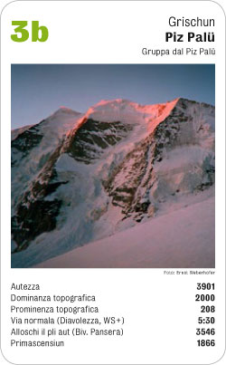 Gipfelquartett, Volume 2, Karte 3b, Grischun, Piz Palü, gruppa dal Piz Palü, Foto: Ernst Weberhofer.