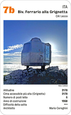 Hüttenquartett, Volume 4, Karte 7b, ITA, Bivacco Ferrario alla Grignett, , Foto: Lorenui.