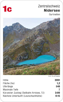 Bergseequartett, Volume 1, Karte 1c, Zentralschweiz, Nidersee, Gurtnellen, Foto: Si-yü Steuber.